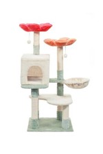 HYABi 48in Hanging Basket Flower Cat Tree Tower Condo Furniture Apartment Plu...