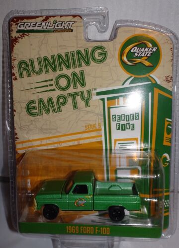 GREENLIGHT 1/64 SCALE QUAKER STATE - 1969 FORD F-100 PICKUP RUNNING | 41050-D - Picture 1 of 1