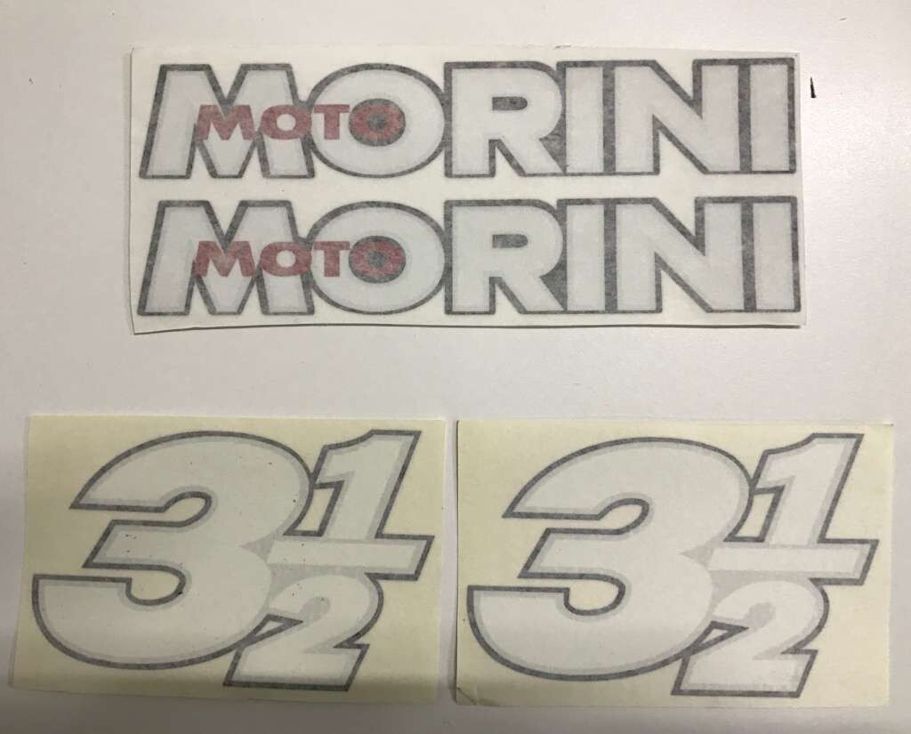 Autocollants Stickers Moto Morini 3 1/2 - Neuves, Pour Personnaliser Votre Moto Vintage