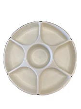 Tupperware VTG Large  Chip Dip Relish Vegetable Fruit Tray/ Lid (No Inset Bowl)