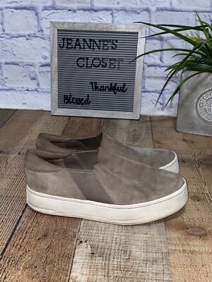 Vince Taupe Suede Slip-On Sneakers s-l400.jpg main image 3