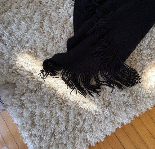 BCBGMAXAZRIA TURTLE NECK PULLOVER CAPE BLACK L/XL - image 2