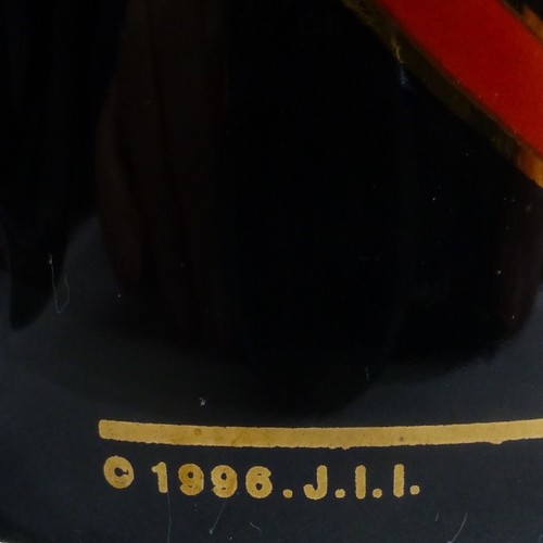 Taza de café negra roja corazones abiertos vinculados 10 OZ 1996 taza de té cacao día de San Valentín - Imagen 5 de 7