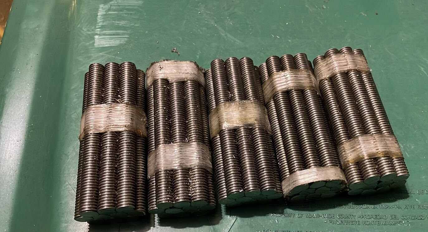 1/2” x 4 5/8” 316 Stainless Steel All Thread Rods (10 PACK) | eBay