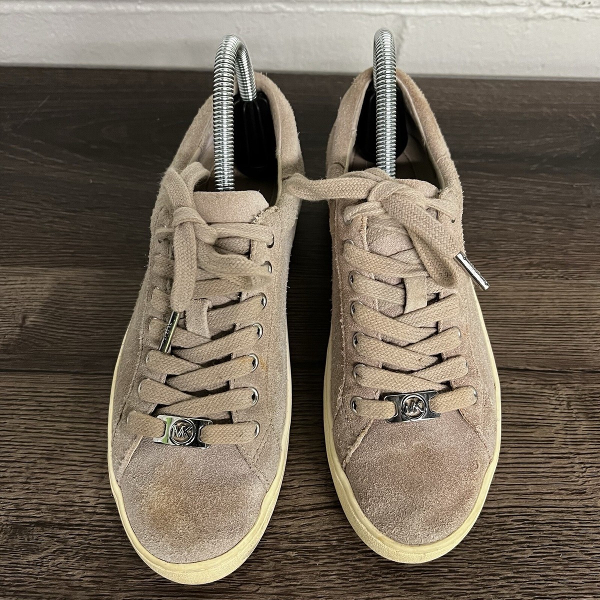 Michael Kors Womens Irving Sneakers Shoes Beige HX16C Low