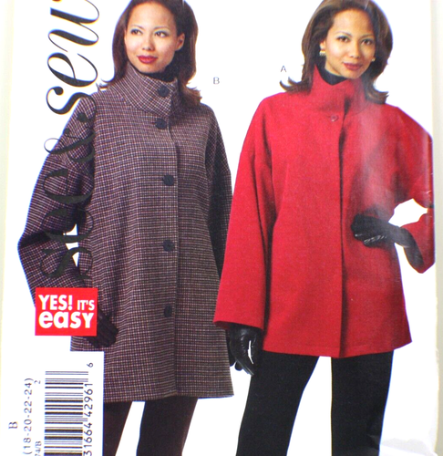 See & Sew B5374 Misses Coat or Jacket in sizes 18-22 - Picture 2 of 3