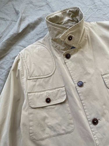 Polo By Ralph Lauren Vintage Men's Indian Madras Beige Military Jacket Size XL - Picture 5 of 9
