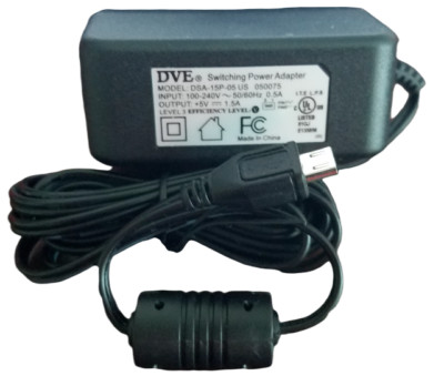 DVE Switching Power Adapter Charger Model DSA-15P-05 US 050075 New