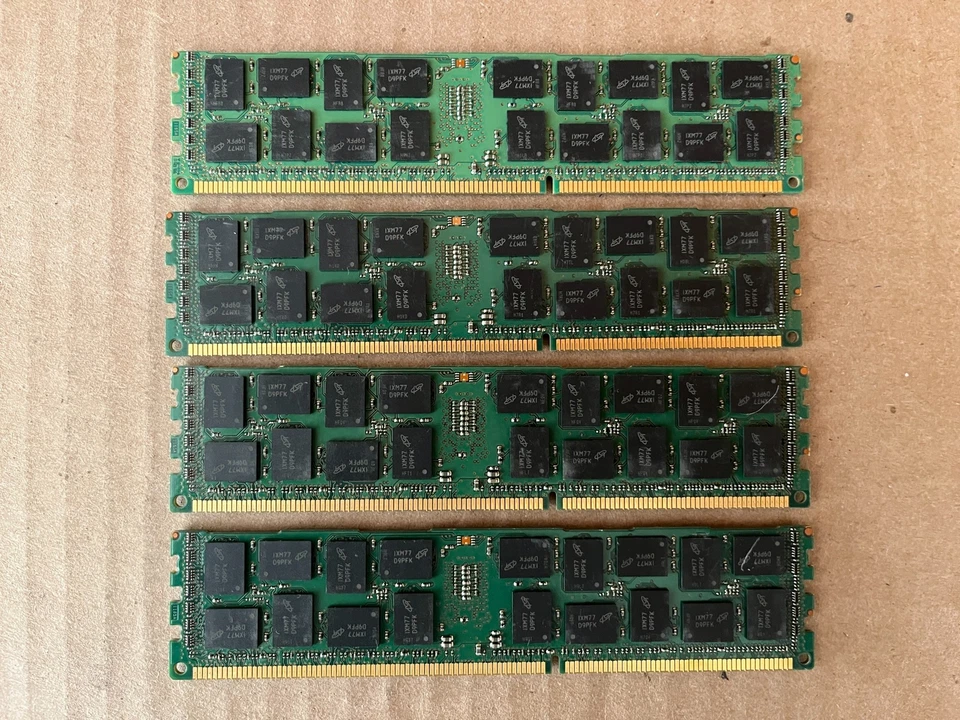LOT OF 4 MICRON 8GB 2RX4 PC3-10600R DDR3 SERVER RAM MT36JSF1G72PZ-1G4M1FF J8-2(2 - Image 4 of 4