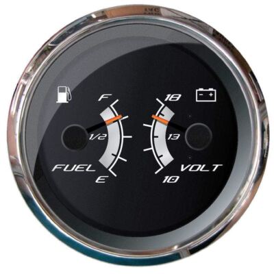 Faria Platinum 4'' Multi-Function Fuel Level/Voltmeter #22013