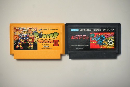 Famicom Bomberman 1 2 Bomber Man Japan FC games US Seller