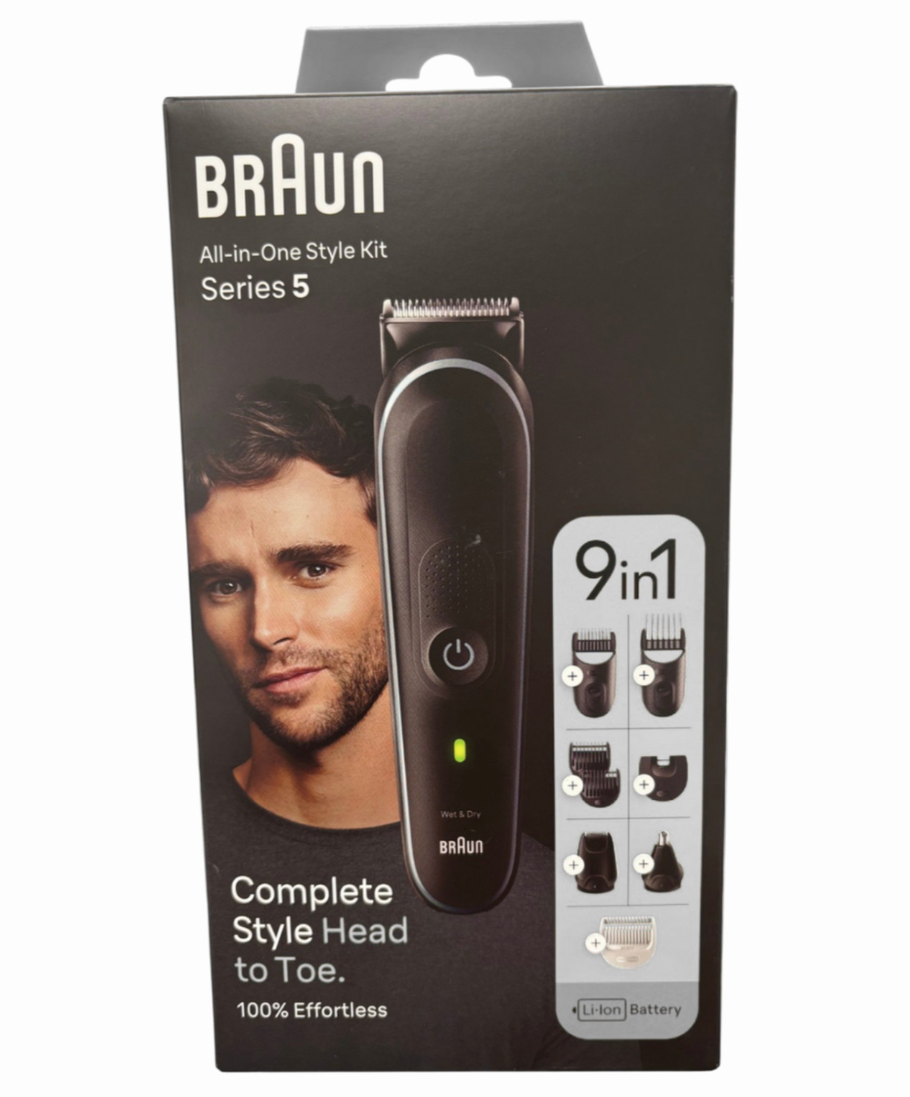 Braun Series 5 All-In-One Style Wet & Dry Effortless 9-in-1 Trimmer Kit MGK5411