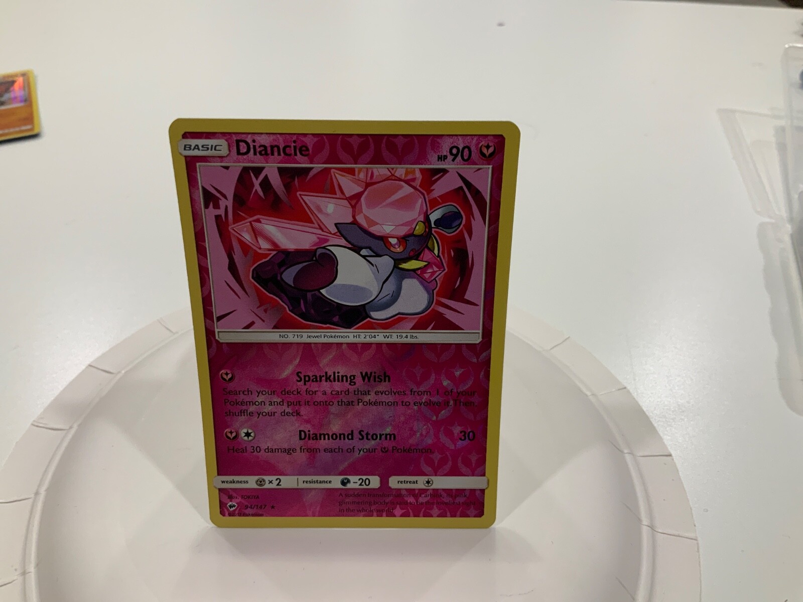 POKÉMON RARE REVERSE HOLO DIANCIE 94/147