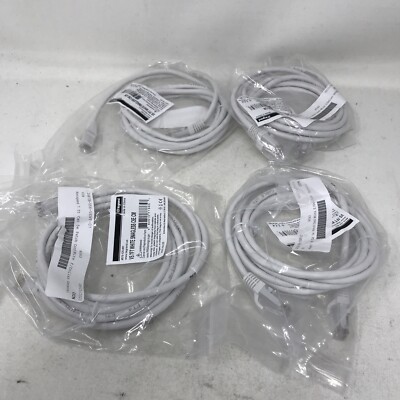 Lot of 4- Netspeed 7' Cat 5e Patch Cord White