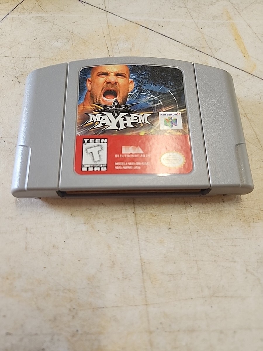 WCW Mayhem Nintendo 64 N64 Authentic Tested Working | eBay