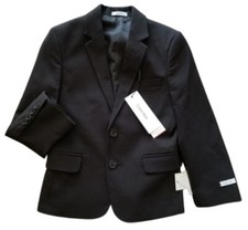 Calvin Klein Boys 2 Button Suit Jacket Size 6 - Black