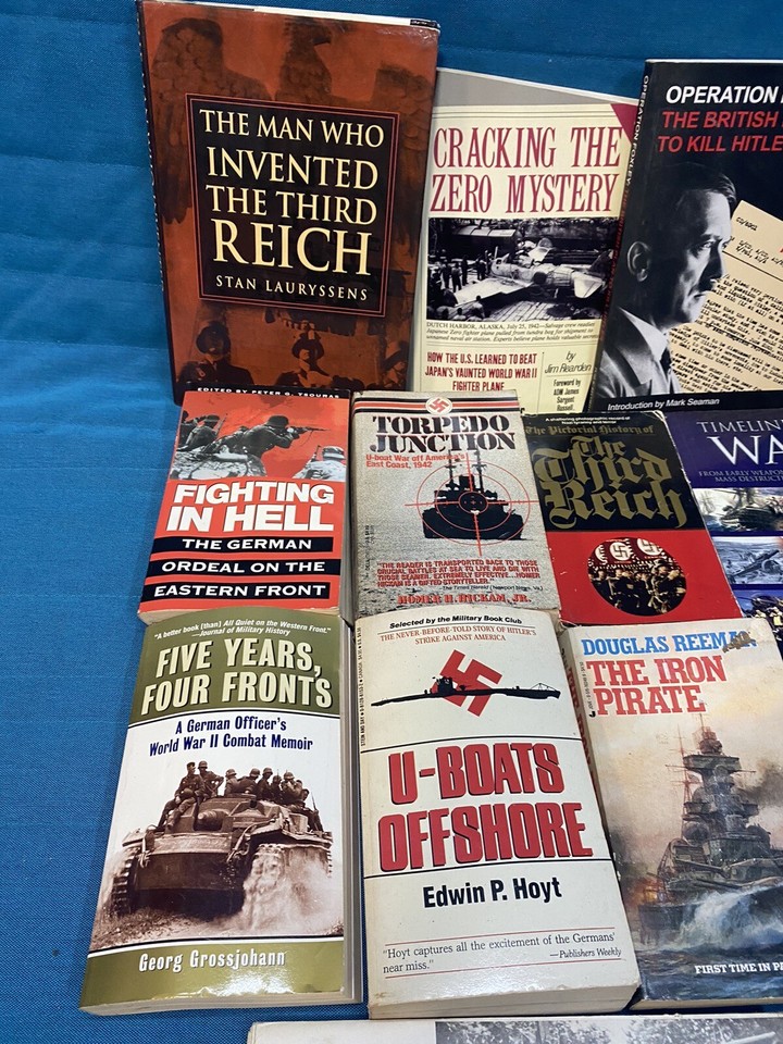 Lot of world war 2 books wwii germany hitler combat war history