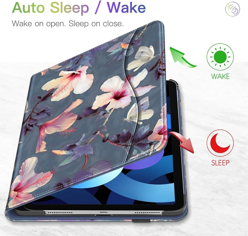 Funda para iPad Air 11 pulgadas M3 (2025) / M2 (2024) Funda Protectora con Bolsillo Foto 3 de 4