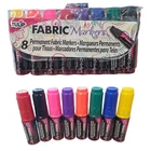 Tulip. Permanent Fabric Marker Pens. 8 Pen Pack.