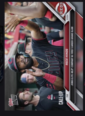 2024 TOPPS NOW 7/12-First Grand Slam Rookie -RECE HINDS (TOPPS Bunt Digital card