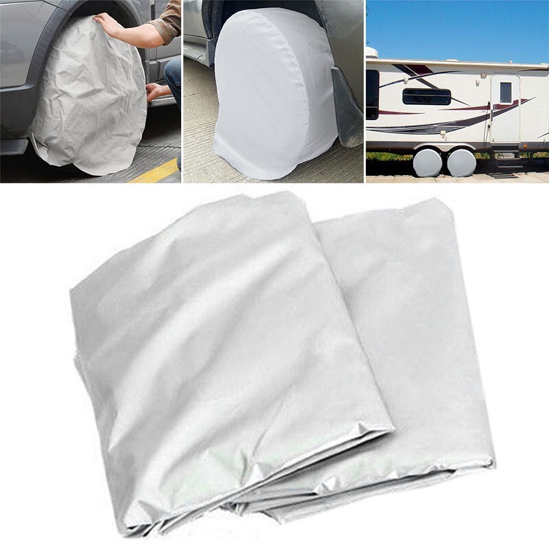 2pcs Caravan Wheel Cover Car Motorhome Tires/Waterproof UV Protect 27