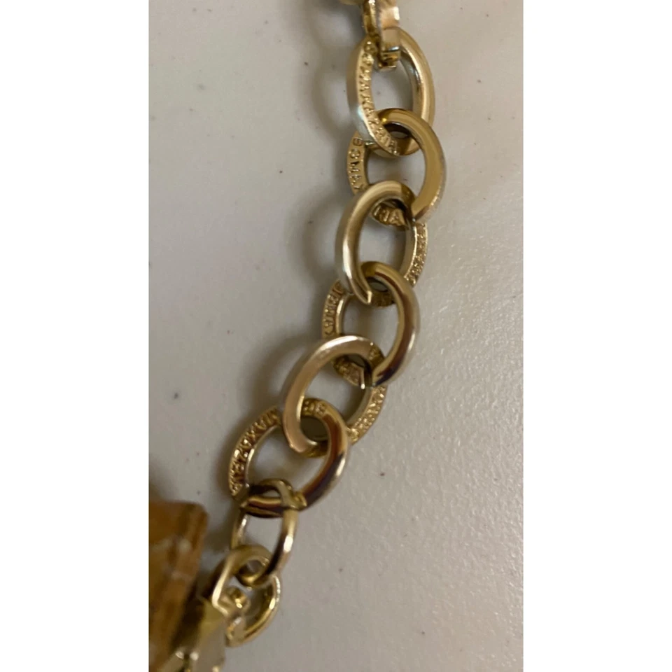 Bolsa de ombro vintage BCBGMAXAZRIA mini trava de giro bolsa de ombro conhaque Y2K clube festa - Imagem 3 de 4