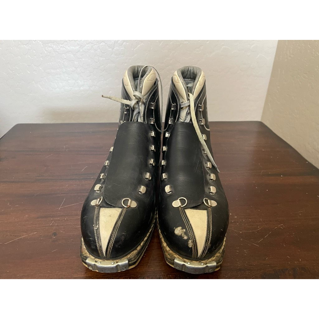 SALOMON Scarponi da sci uomo La Dolomite nero beige stringati punta bicicletta Italia 7