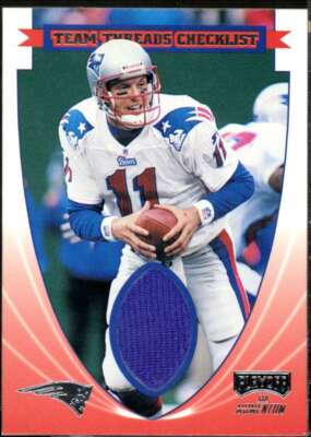 Drew Bledsoe Card 1999 Playoff Momentum SSD Team Thread Checklists #TTC2 