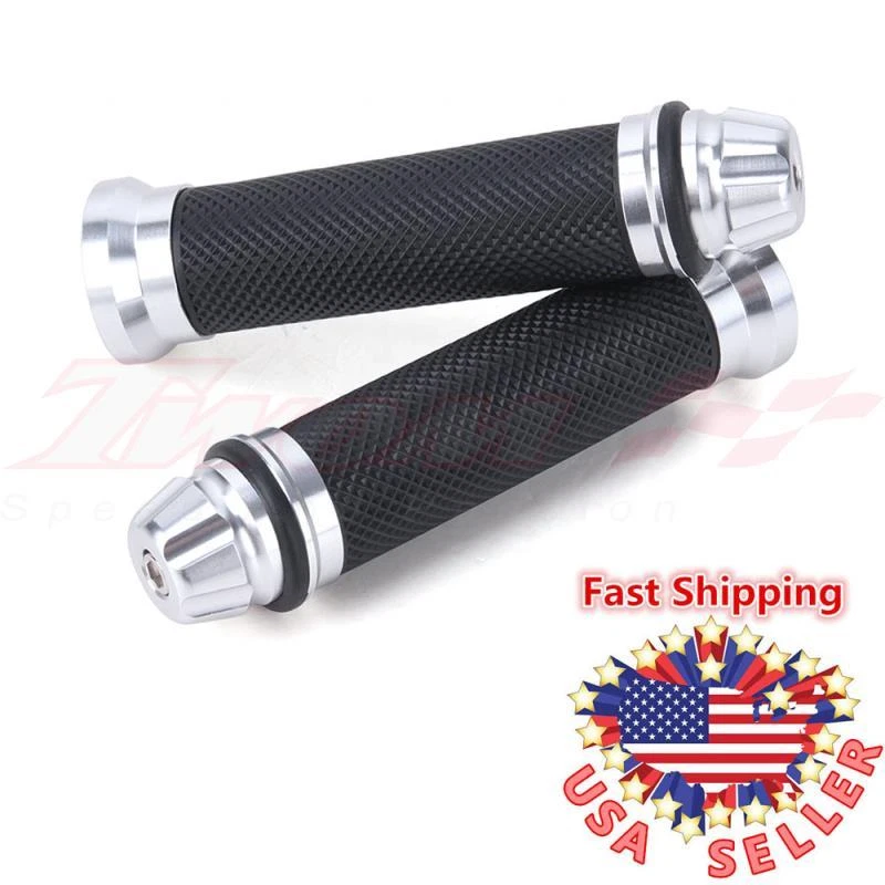 GEL MANILLAR MANILLAR MOTO 7/8" PARA HONDA CBR600RR CBR1000RR PLATA EE. UU. Foto 2 de 4