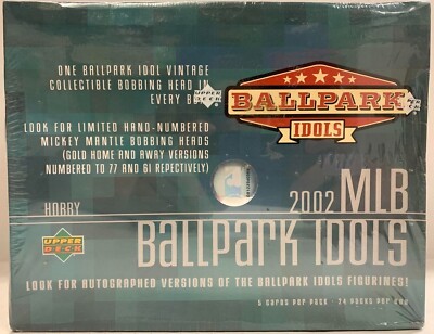 2002 UPPER DECK BALLPARK IDOLS MLB BASEBALL HOBBY BOX W/ BOBBLE