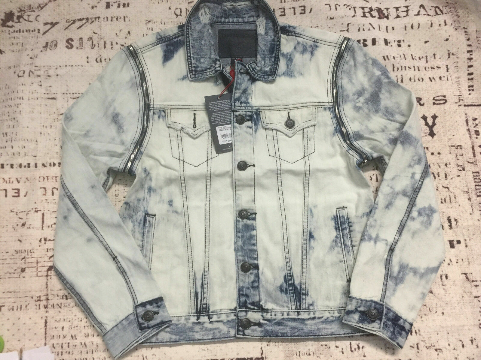 True Religion Acid Wash Denim Jacket Medium BNWT RRP $299 Unwanted Gift