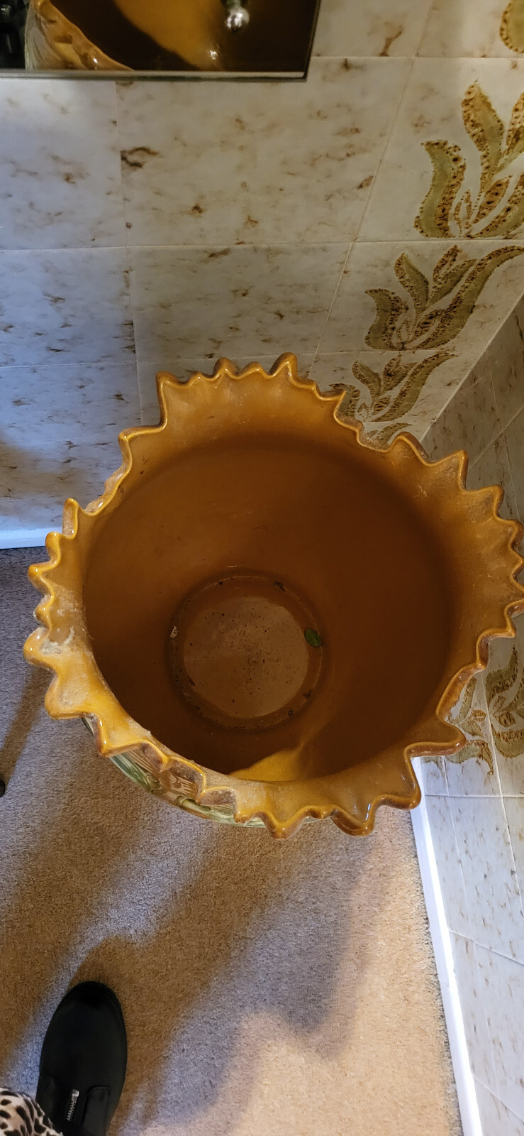 Antique English Majolica Pedestal Jardinière Plant Stand eBay