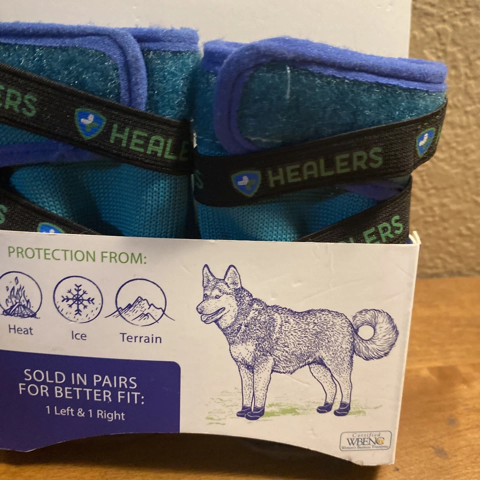 Urban Walker Dog Boots, Teal, S/M - Image 3 of 4