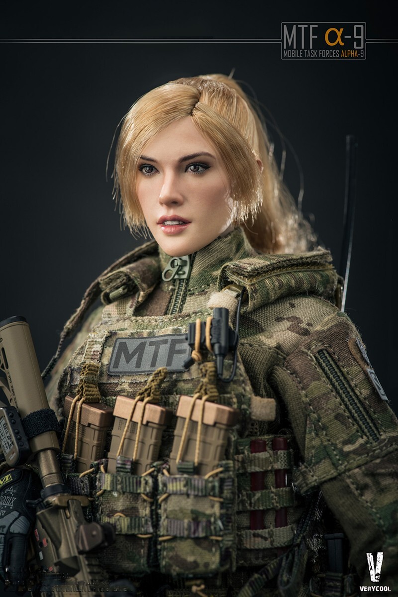 VERYCOOL VC SCP Mobiletask Force MTF Alpha-9 Female Soldier Action