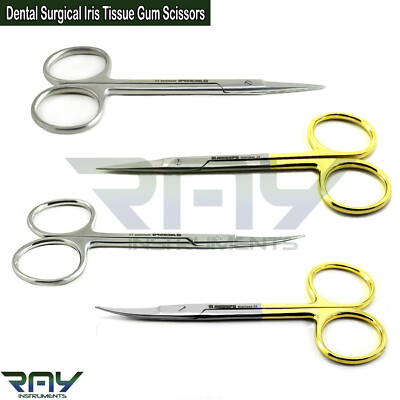 Dental Surgical Dissecting Operating Tissues Gum Suture Iris Scissors TC Shears