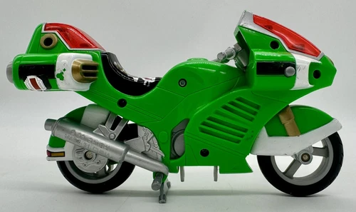 Vintage Power Rangers Bandai Green Ranger Bike Motorcycle 1999