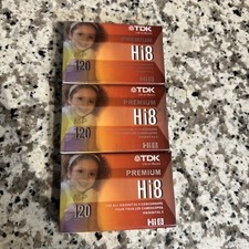 3 PACK NISP TDK Hi 8 MP120 Camcorder Video Cassette Sealed Premium Performance
