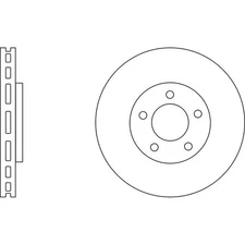 Apec Blue Brake Disc - Front SDK6239 Fits Nissan Qashqai and X-Trail Vehicles