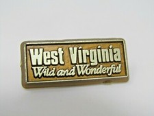 Pin's Virginie Occidentale vintage de collection sauvage et magnifique