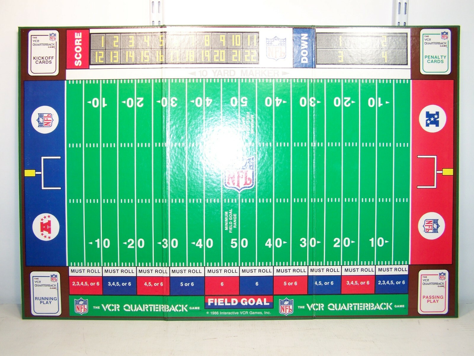 The VCR Quarterback Board Game NFL 1986 eBay