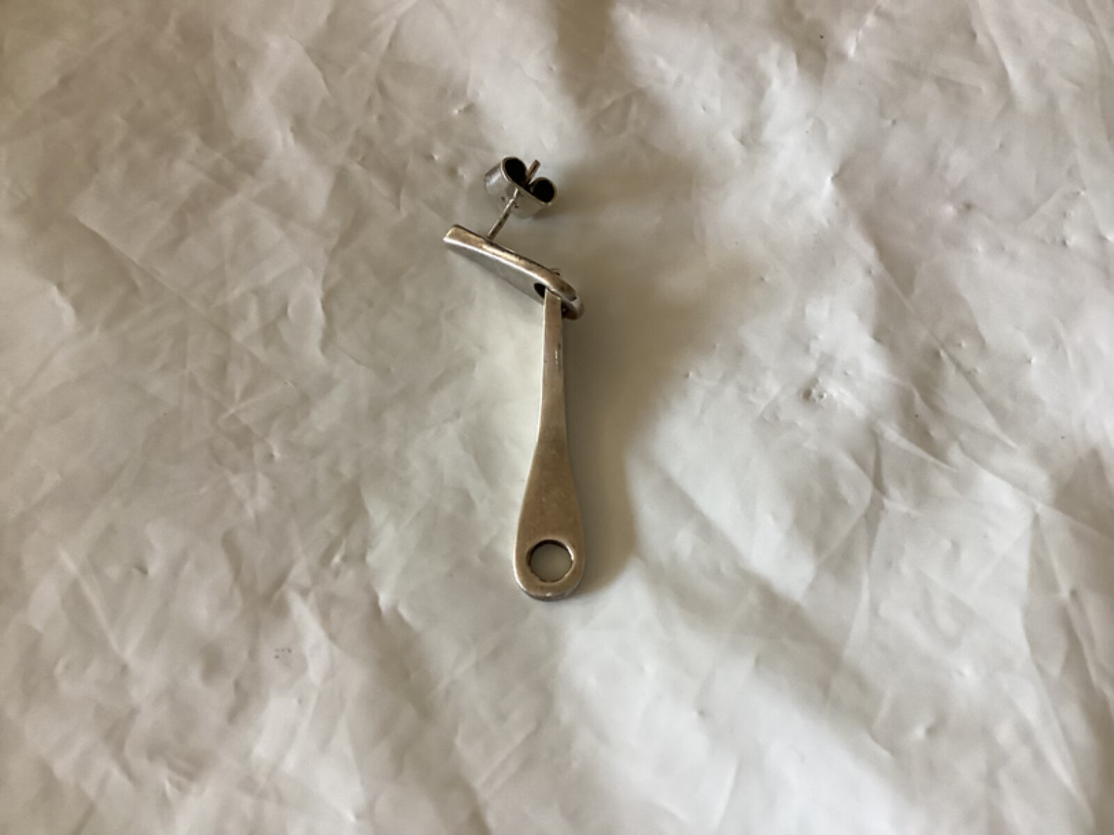 Handmade Custom Bone Dangle Post Pierced Earrings… - image 1