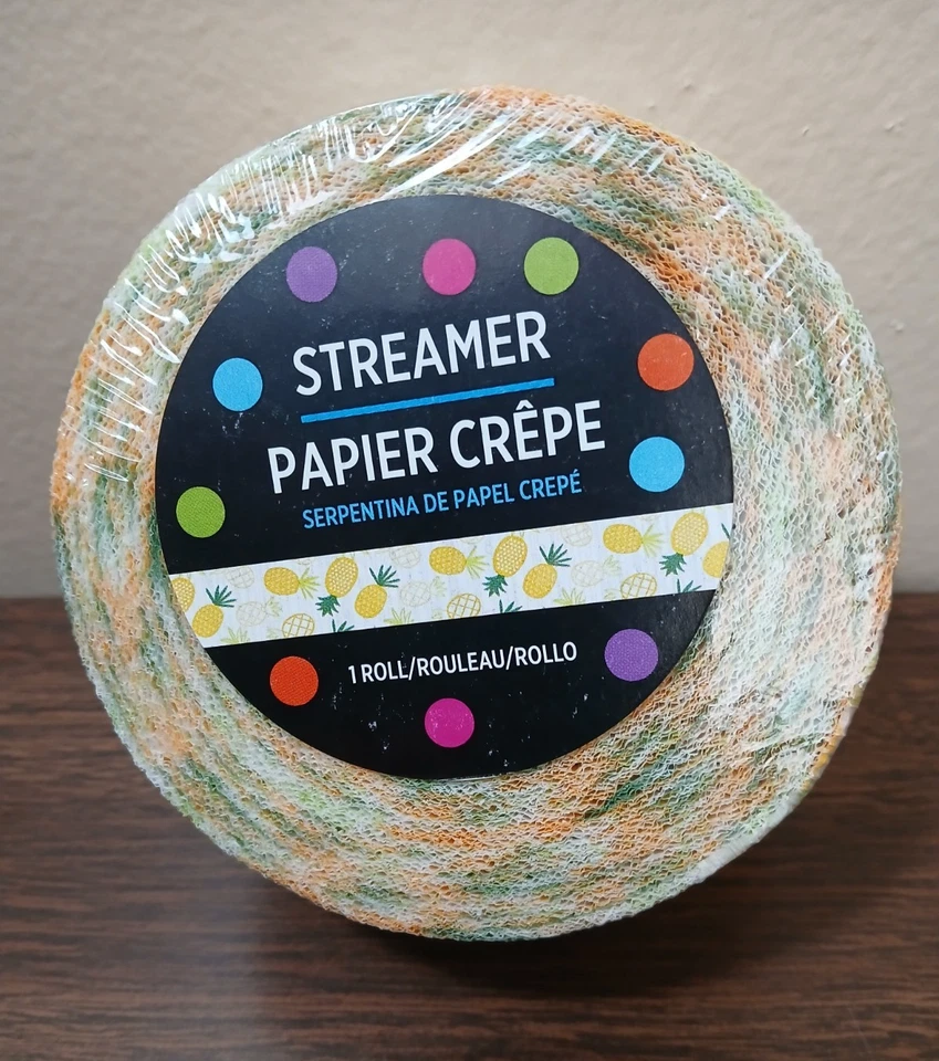 Pineapple Streamers Theme Birthday Party Decorations 80 feet - Image 2 of 4