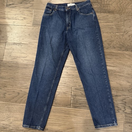 Levi Strauss Signature Jeans Misses 12 Medium Blue Denim Relaxed Fit Tapered Leg