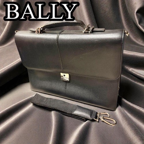 Bally Saffiano Leather Duffle Bag 2way 19a