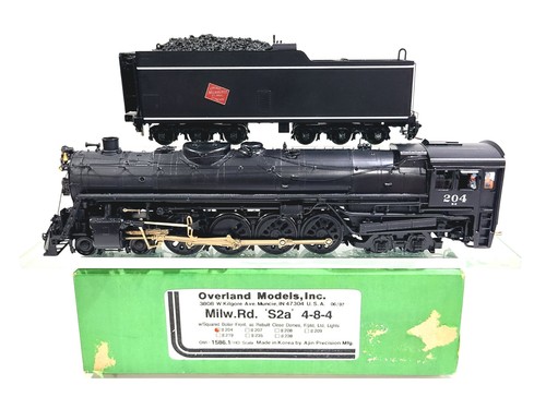 Overland OMI MILW S2a 4-8-4 Steam Milwaukee Road #204 HO Latón Modelo #1586.1 | Zustand: Used