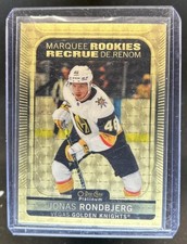 2021-22 O-Pee-Chee Platinum Jonas Rondbjerg Golden Treasures RC #1/1 Knights