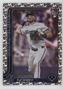 2025 Topps Series 1 Topps Foil Pattern Connor Norby #132 Rookie RC
