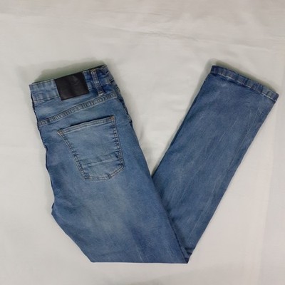 Vintage Marc Ecko Cut & Sew Jeans Men 34x31 Blue Faded Straight Stretch 5 Pocket