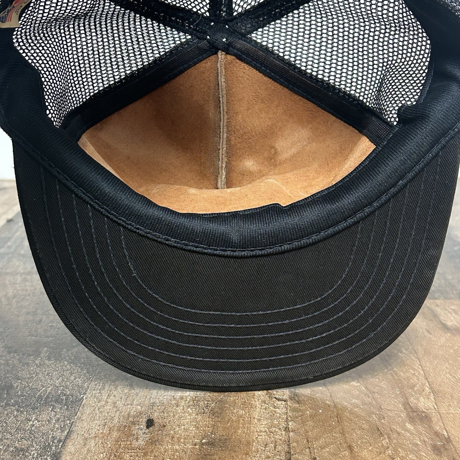 Mac Tools Leather Front Mesh SnapBack Trucker Hat… - image 15