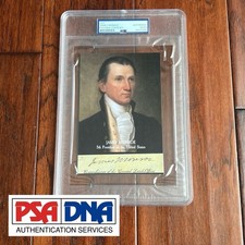 JAMES MONROE * PSA * Autograph Cut Signature CUSTOM CARD Signed As President